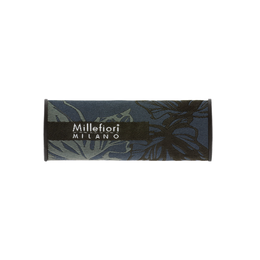 Car Air Freshener - Silver Spirit - Textile Floral Black