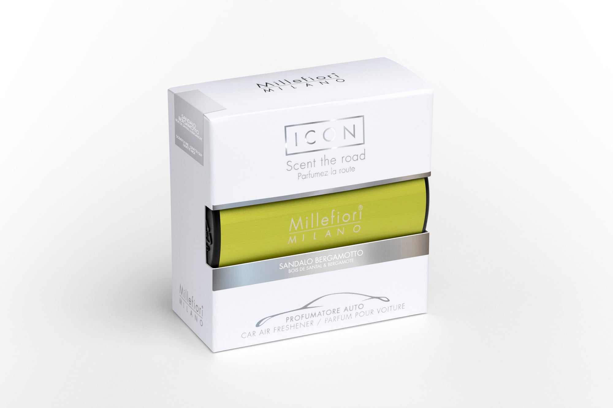 Car Air Freshener - Sandalwood Bergamot - Classic Yellow