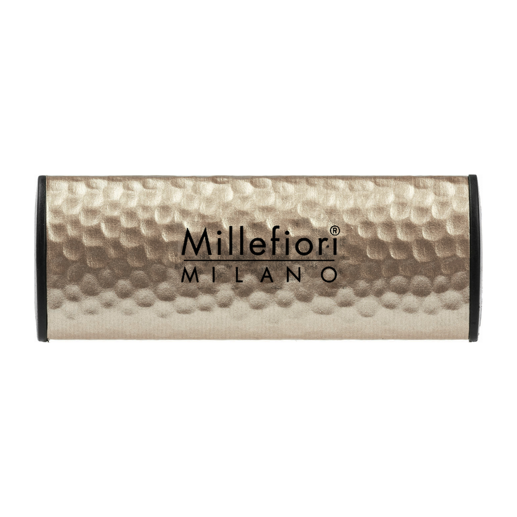 Car Air Freshener - Vanilla & Wood - Metal Gold