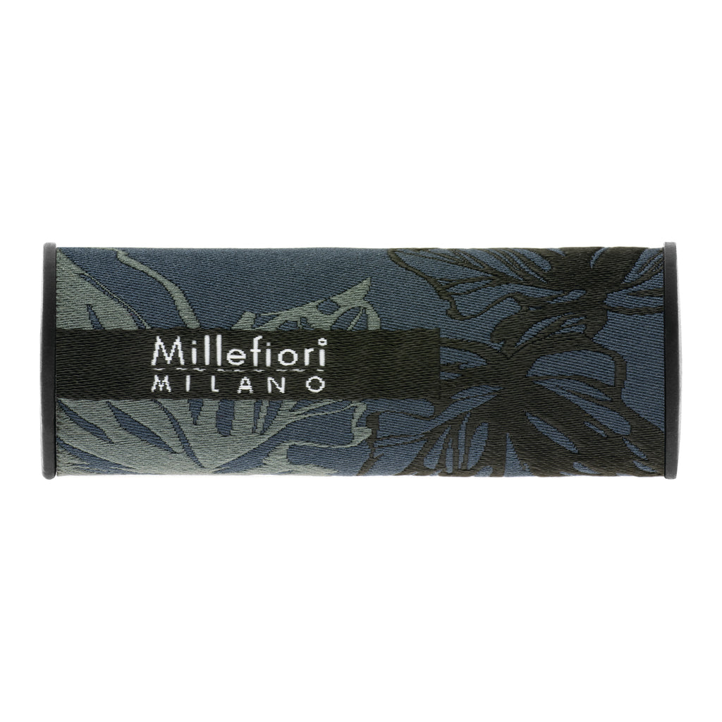Car Air Freshener - Silver Spirit - Textile Floral Black