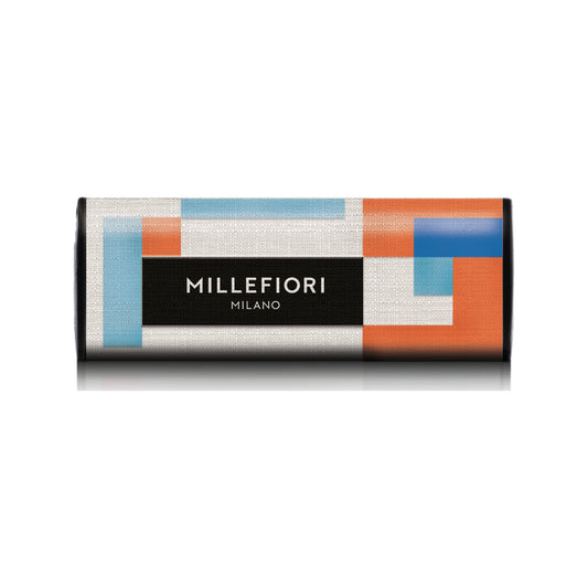 Car Air Freshener - Sandalwood Bergamot - Textile Geometric Blue