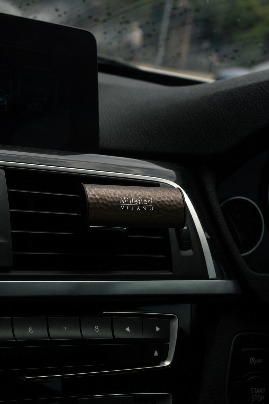 Car Air Freshener - Sandalwood Bergamot - Metal Bronze