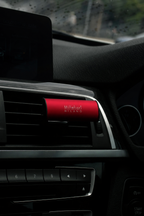 Car Air Freshener - Vanilla & Wood - Classic Red